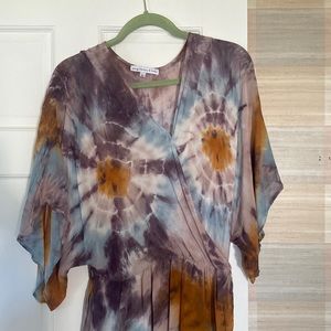 Young Fabulous & Broke Tie Dye Wrap Dress